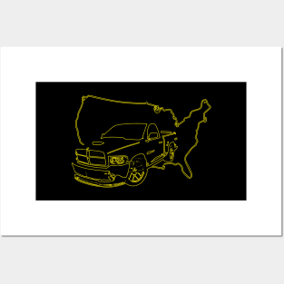 SRT10 single cab pickup truck Posters and Art